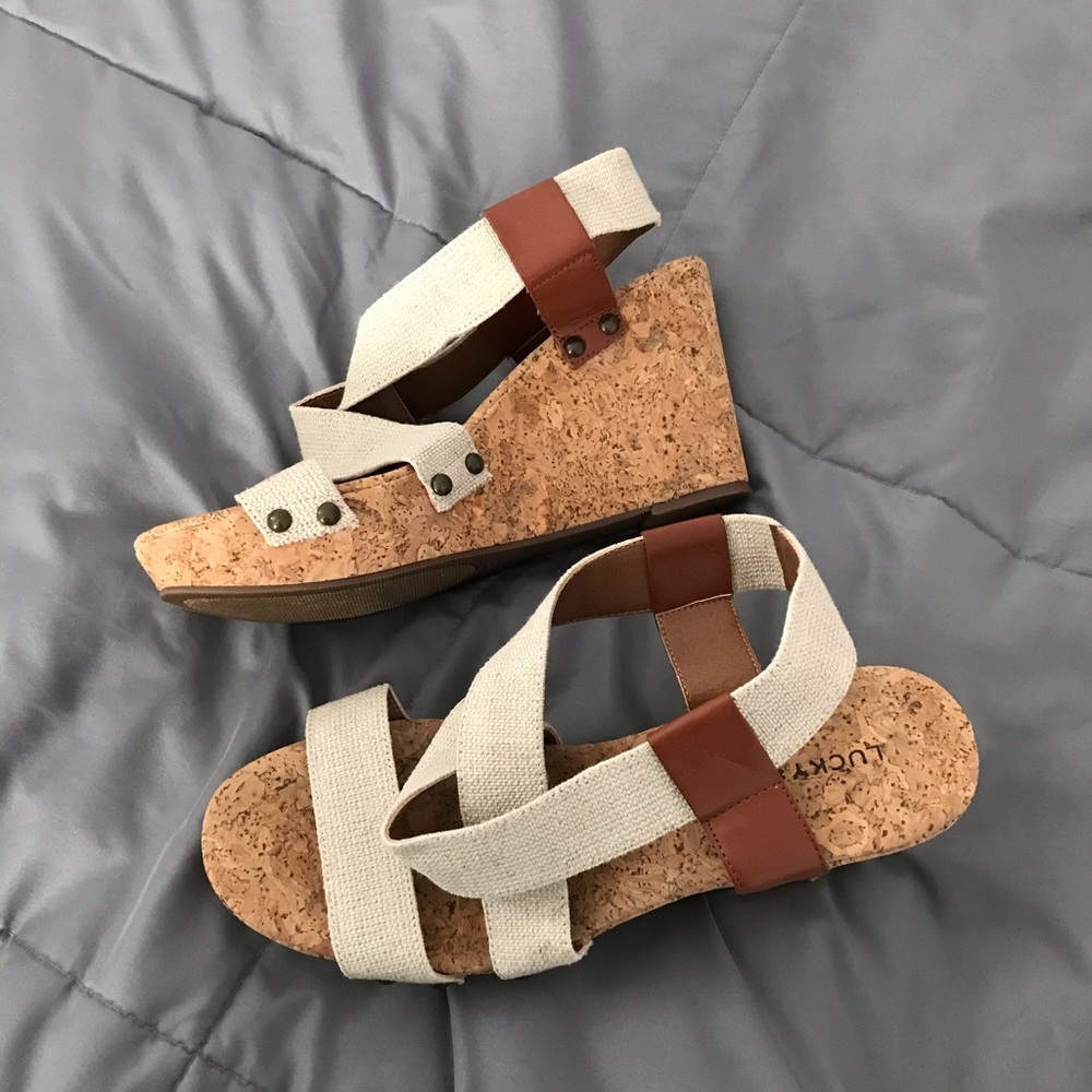 Lucky Brand wedge heels